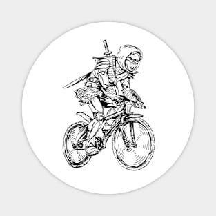 SEEMBO Ninja Cycling Bicycle Biking Biker Bicycling Fun Bike Magnet
